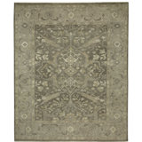 Sultanabad Arandis Hand Knotted Wool/Cotton Gray Area Rug