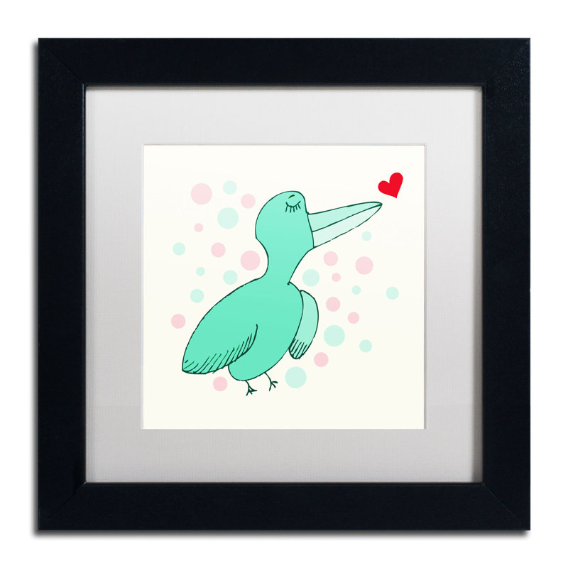Animals Framed Art, 11" H x 11" W, White