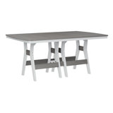 Berlin Gardens Harbor Regular Natural With White Base Rectangular Dining Table