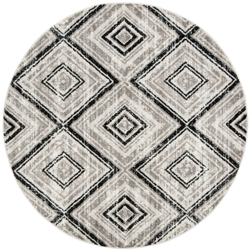 Tapis performance géométrique Coghill, Rond 6 pi 7 po