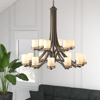 Hendrik 18 - Light Dimmable Tiered Chandelier