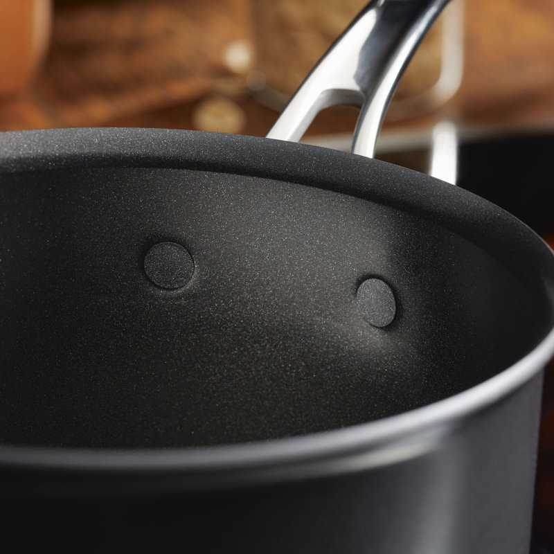 Anolon X Hybrid Cookware Nonstick Saucepan with Lid, 3-Quart