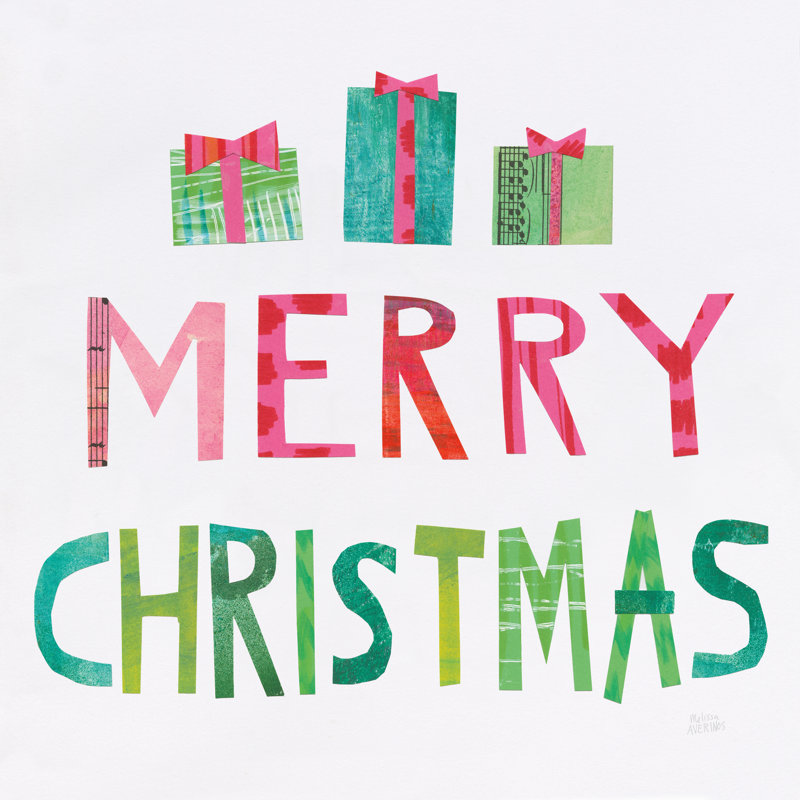 Christmas Collage III by Melissa Averinos - Wrapped Canvas Print, 122cm H x 122cm W x 3.8cm D