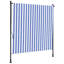 Store extérieur vidaXL bleu et blanc-98912585-98912589