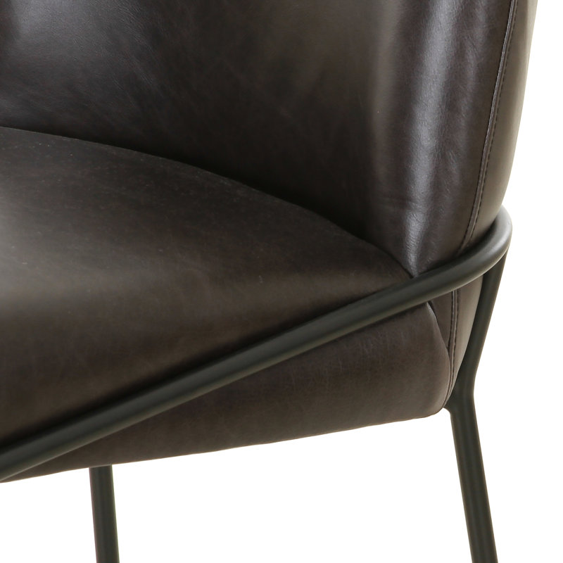 Astrud 25" Counter Stool, Counter Stool (25" Seat Height), Faux Leather Butterscotch/Camel