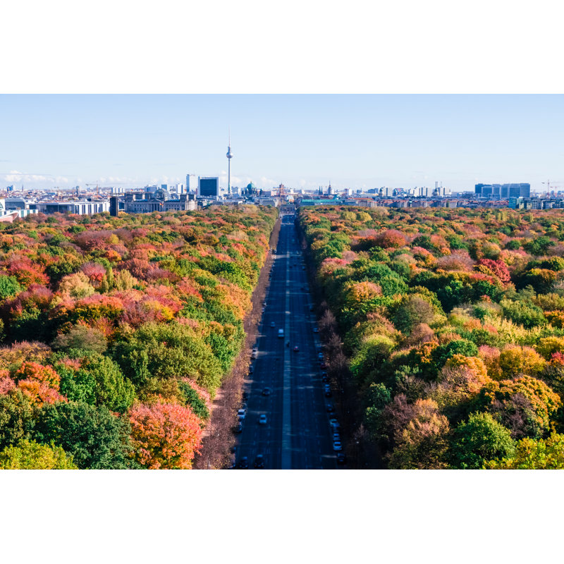 Berlin Panoramic View by Pictureimpressions - Wrapped Canvas Print, 81cm H x 122cm W