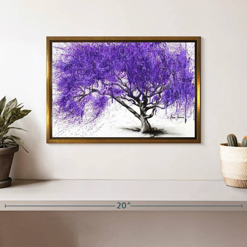 Rendez-vous au Jacaranda, Cadre flottant doré, 13 po x 9 po