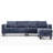 5 Seat Modular Sofa,With Storage Ottoman, Convertible Sectional Sofa, L Shaped Couch ,  Reversible Chaise ,Riveted Sofa,Chenille-242670262