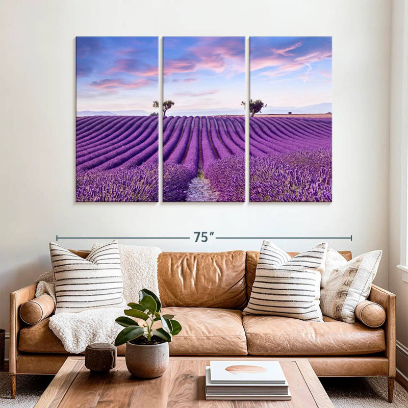 Alvord Valensole Lavender Fields, 42" H x 65" W