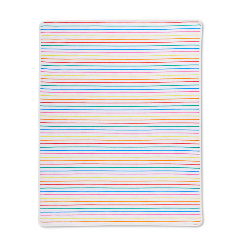 100% Cotton Reversible Blanket - Rainbow Dreams
