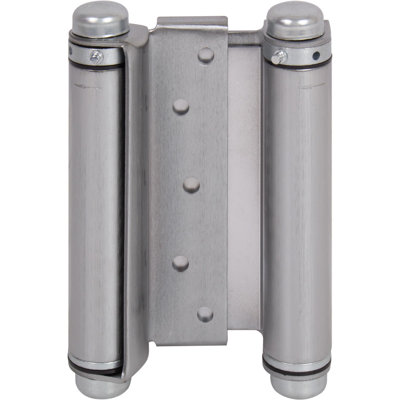 6" Heavy-Duty Double Acting Spring Hinge - Satin Chrome