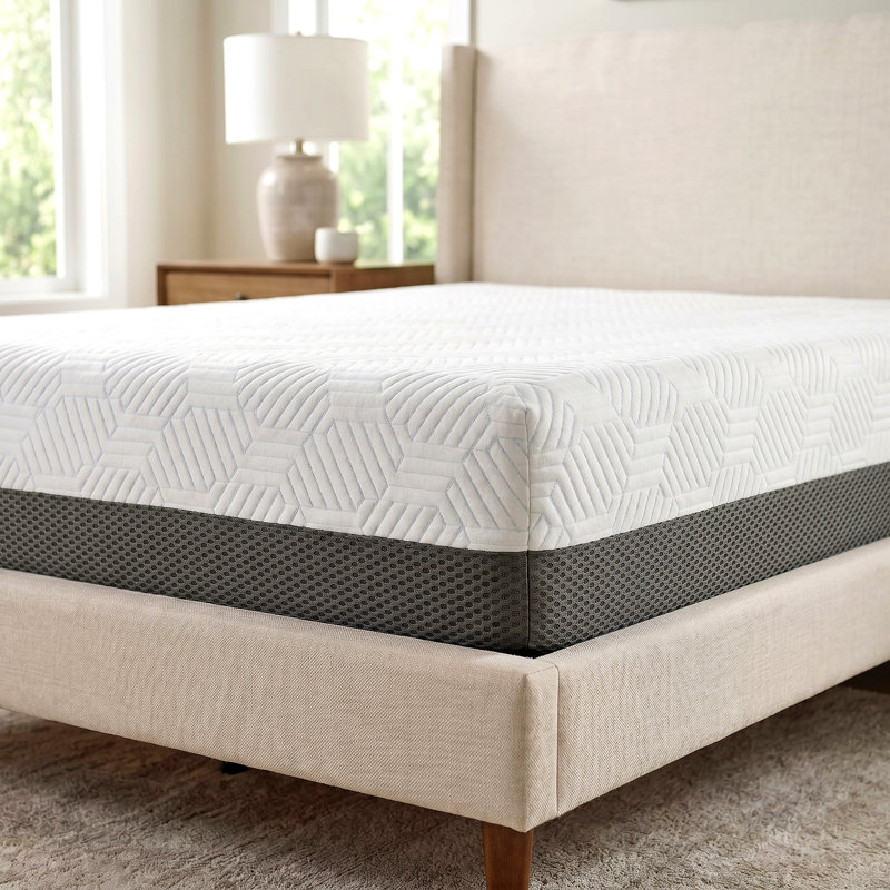 Grand matelas rafraîchissant en mousse viscoélastique gélifiée 12 po, Queen