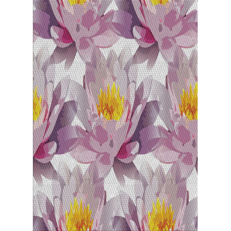 Tapis rose en laine touffeté à la main Copes