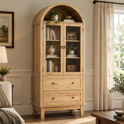 Grande armoire de rangement arquée 71 "