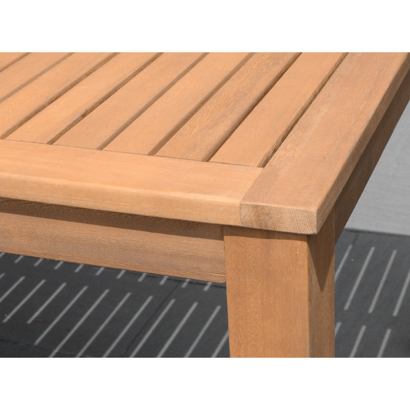 Dugas Radiance Outdoor Patio FSC Light Wood And Resin Dining Set, 8