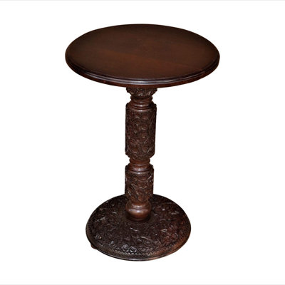 Handcrafted Walnut Wood Side Table