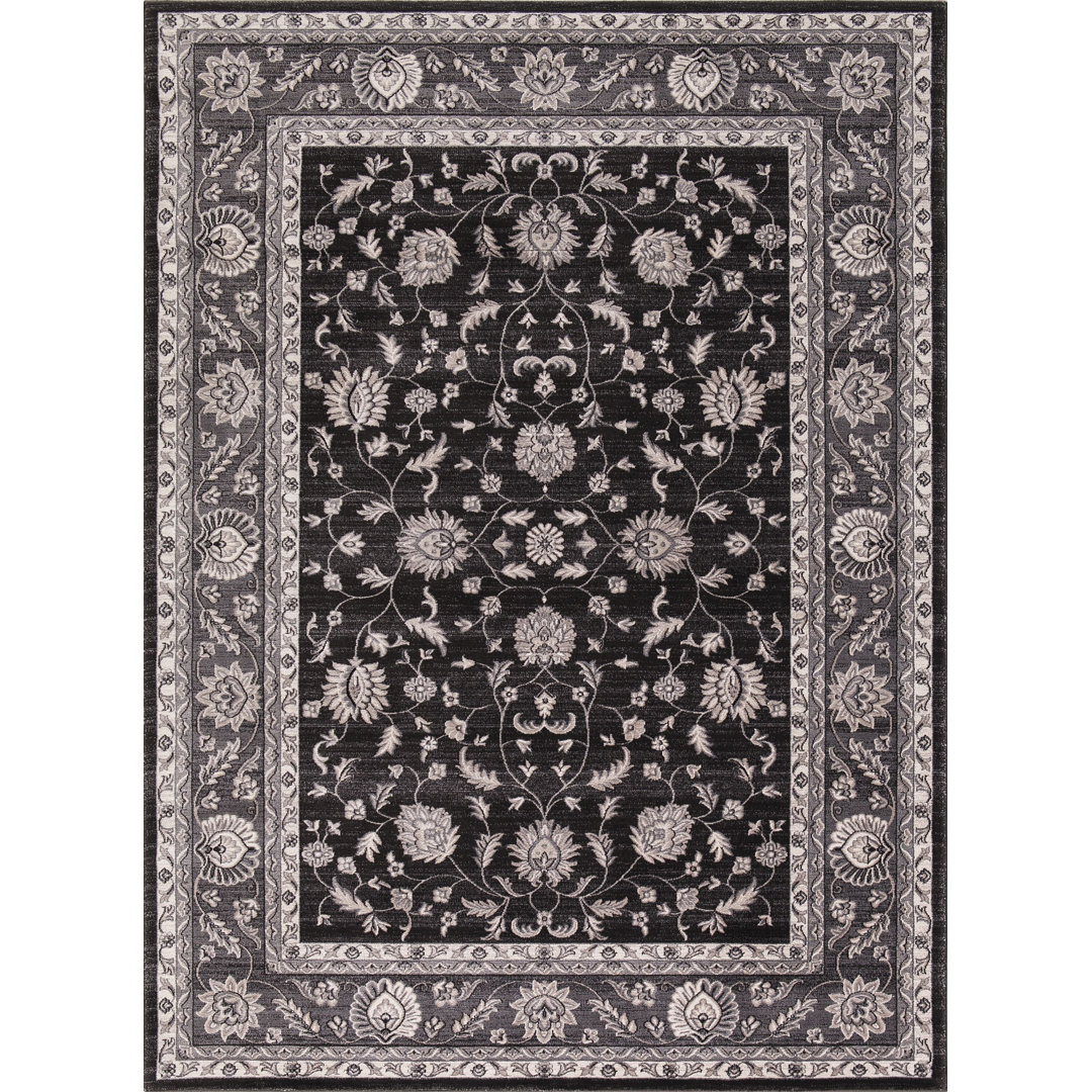 Mahal Black Oriental Area Rug Concord Global Trading Rug