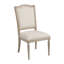 Chaise d'appoint rembourrée Daniella - Brun