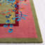 Tapis vert / rose en laine / coton touffeté à la main Anticur-1337926411