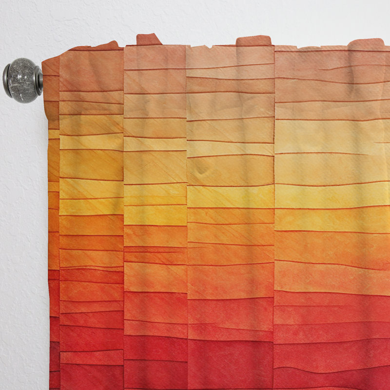 Rideau à formes abstraites - Velours obscurcissant - 1 panneau Kanode, L 52 po x L 120 po