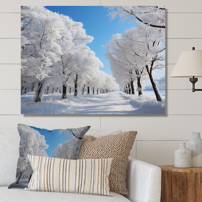«Bronti Winter Frosty Canopy II», reproduction sur toile, H 34 po x l 44 po x P 1,5 po, Toile tendue
