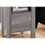 Table de chambre rustique avec stratifié gris