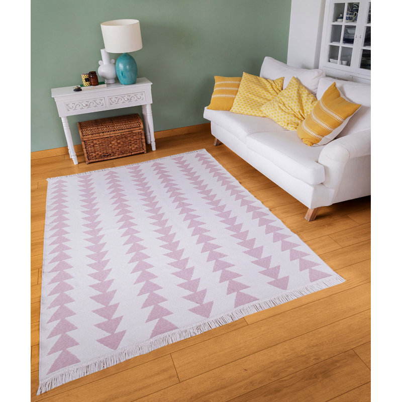 Rogersville Cotton Argyle Indoor Rug, Runner 2'8" x 9'11"