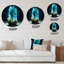 Horloge murale Turquoise-93380671