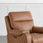Fauteuil inclinable en cuir véritable l 40 po Caritina-123109999