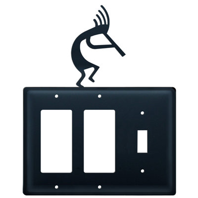 Kokopelli 3-Gang Toggle Light Switch / Rocker Combination Wall Plate