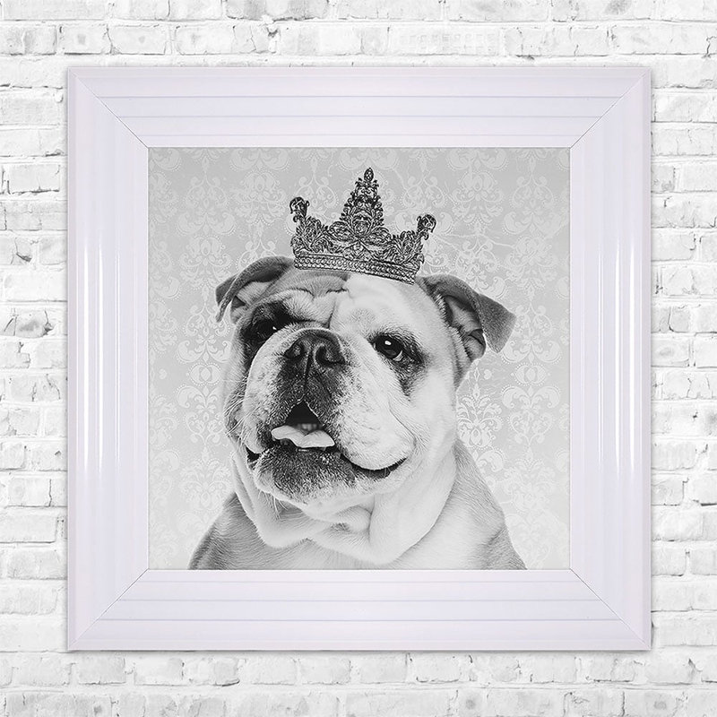 Single Picture Frame Print, 55cm H x 55cm W, White Framed