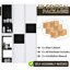Armoire murale de salle de bain murale 12 po, 6 portes à fermeture douce, blanc, grâce moderne, amplement d'espace pour créer un espace de rangement intrigant, essentiels pour garder la pièce