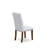  Piece Dining Table Set for 4 Includes a Rectangle Kitchen Table with Removable Leaf and 4 Grey Linen Fabric Parson Dining Chairs, Antique Walnut-321559980-321559981-387494294