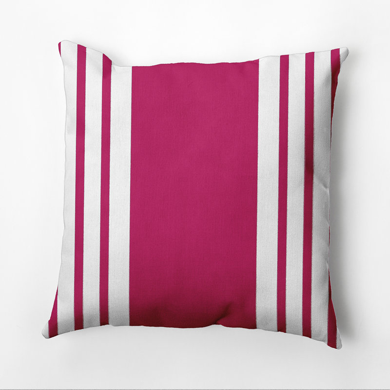 Coussin Big and Bold, Fuchsia, H 20 po x l 20 po x P 7 po
