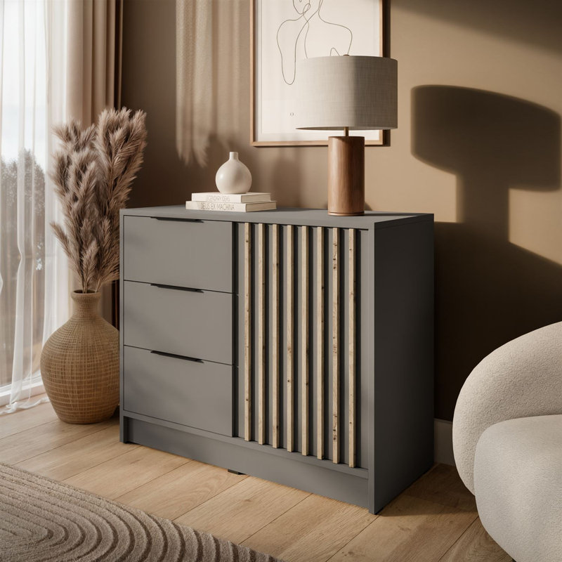 105cm Sideboard, Grey/Artisan Oak