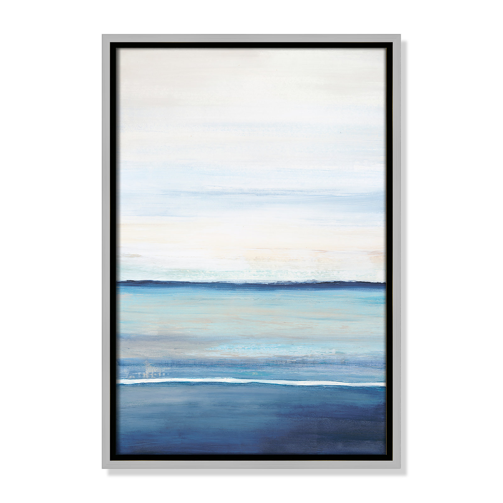Emmit "Distant Whispers" Print by Filippo Ioco, 19.5" H x 13.5" W x 2" D, Silver Framed Canvas