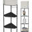 Sector Corner Shelf Lamp 3 Colour Temperatures Led Bulb,corner Lamp With Linen Lampshade
