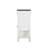Brown And White 2-Drawer Server