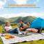 Outsunny Set of 2 Foldable Lounger Beach Mat, Portable Sun Lounger Grey