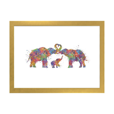 " Elephant Family " by Genefy Art