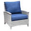 Bella Wicker Teak Outdoor Lounge Chair-1037614403-1037255468