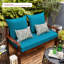 Outdoor 4'' Bench Seat / Back Cushion-1921483387