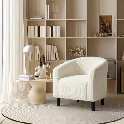 Upholstered Accent Chair Fabric Club Chair