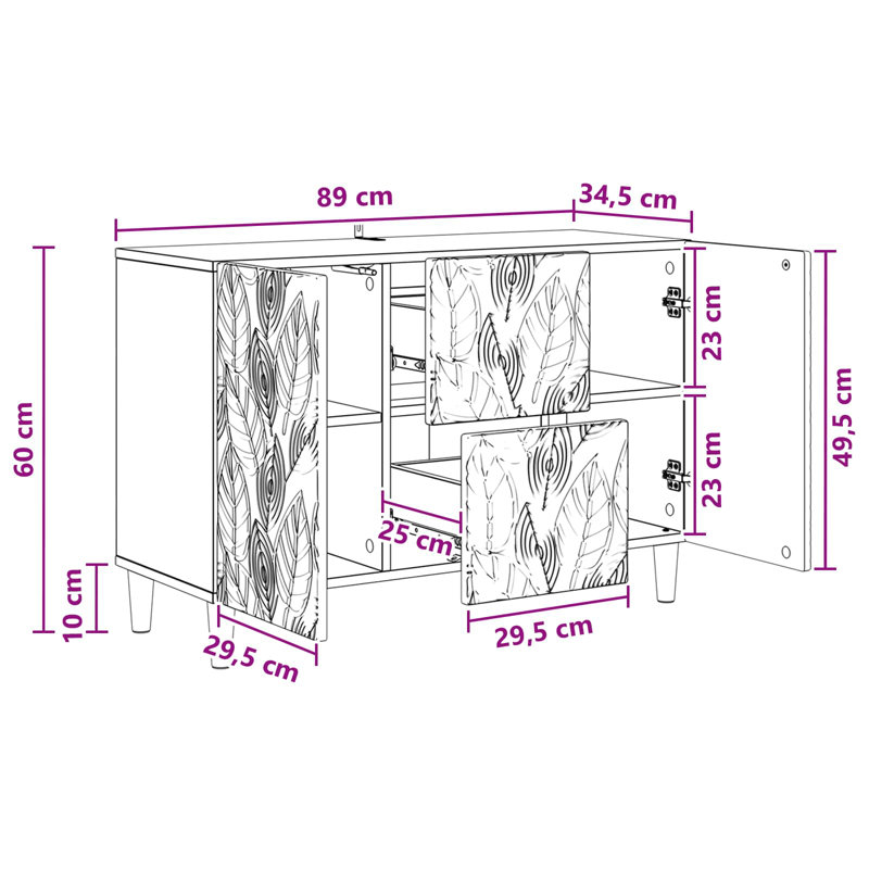 89cm Sideboard