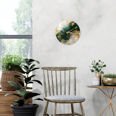 Horloge murale en verre trempé Vipan