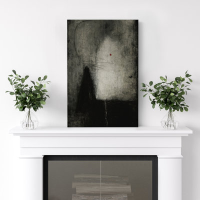 Abstrait noir et gris sur toile, reproduction d'art moderne, reproduction d'art contemporain pour le salon, le bureau ou la chambre à coucher