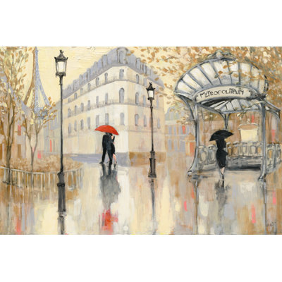 " To The Metro " by Julia Purinton Painting Print