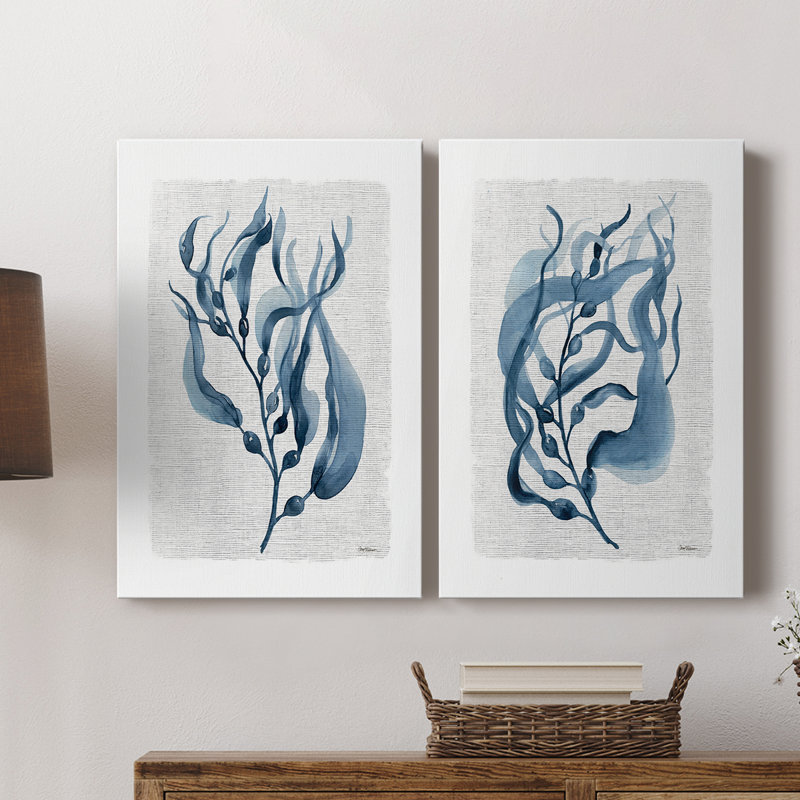 Toile tendue bleu marine I-Premium Gallery - prêt à être accroché, H 12 po x l 16 po