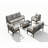 5-Piece Metal Patio Furniture Set-543562909