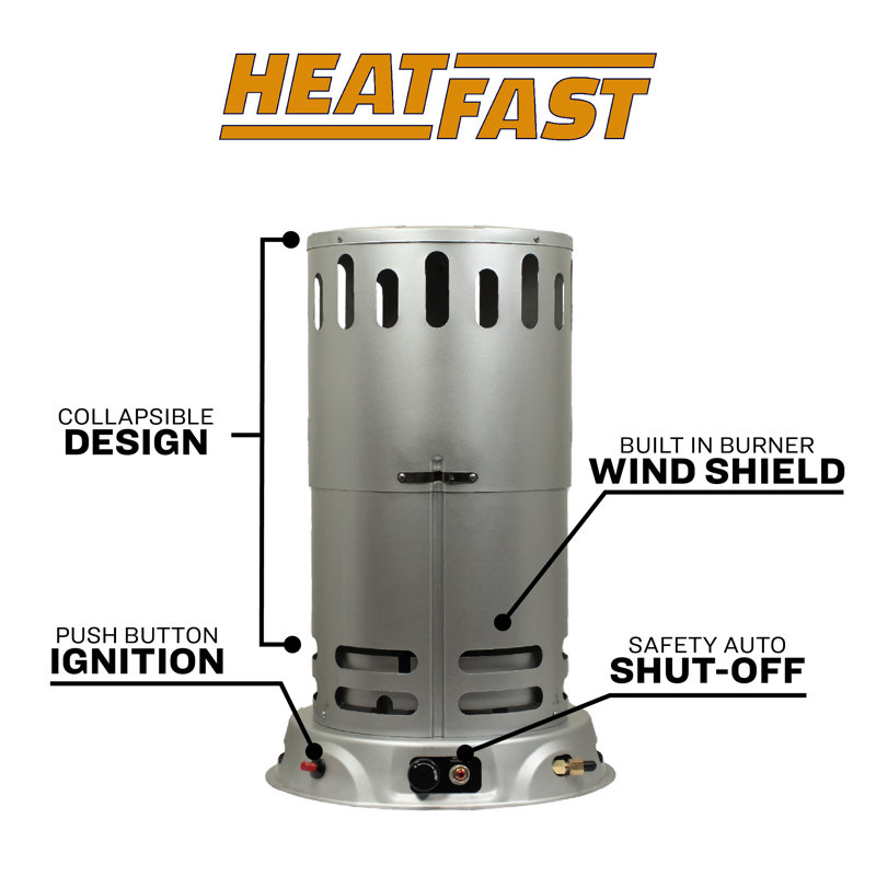 Chaufferette à convection au gaz 200 000 BTU Heatfast
